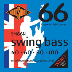 Rotosound elbass-strenger Swing Bass 66 - Sett 4-strengers Nickel Hybrid 40-100 (SM66N)