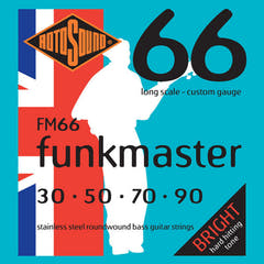 Rotosound elbass-strenger Swing Bass 66 - Sett 4-strengers FUNKMASTER Custom 30-90 (FM66)