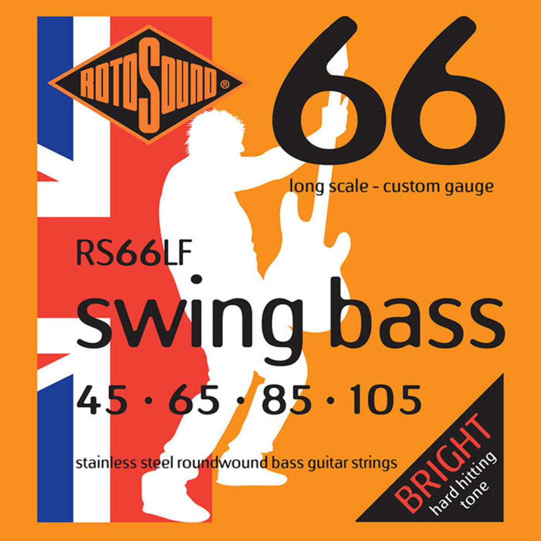 Rotosound E-bass-strenger Swing Bass 66 – sett 4-strengers Custom 45-105 (RS66LF)