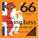Rotosound E-bass-strenger Swing Bass 66 - sett 6-strengs rustfritt stål Hybrid 30-125 (SM666)