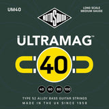 Rotosound E-bass-strenger Ultramag - Sett 4-streng Medium 40-100 (UM40)