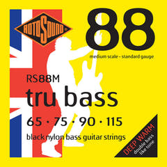 Rotosound E-bass-strenger Tru Bass 88 - sett 4-strengs Extra Long // Extra long scale length (33.5"/850mm to 36"/915mm) (RS88EL)