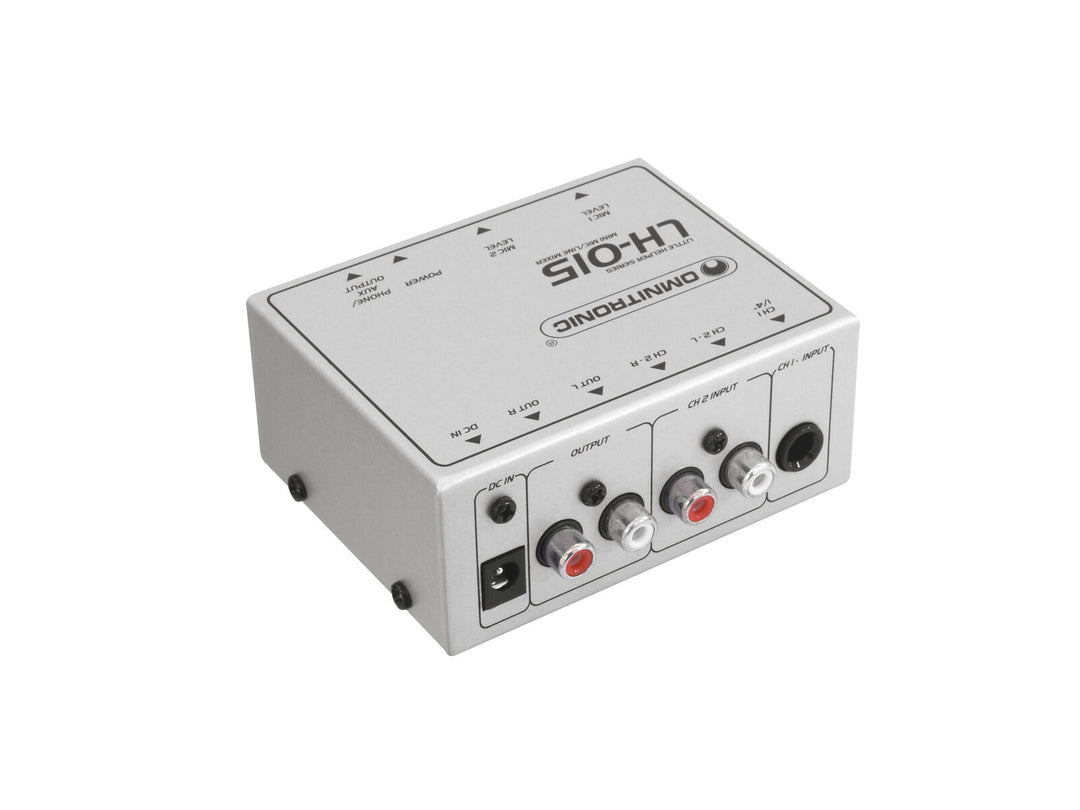OMNITRONIC LH-015 2-kanals mikrofon-/linjemikser