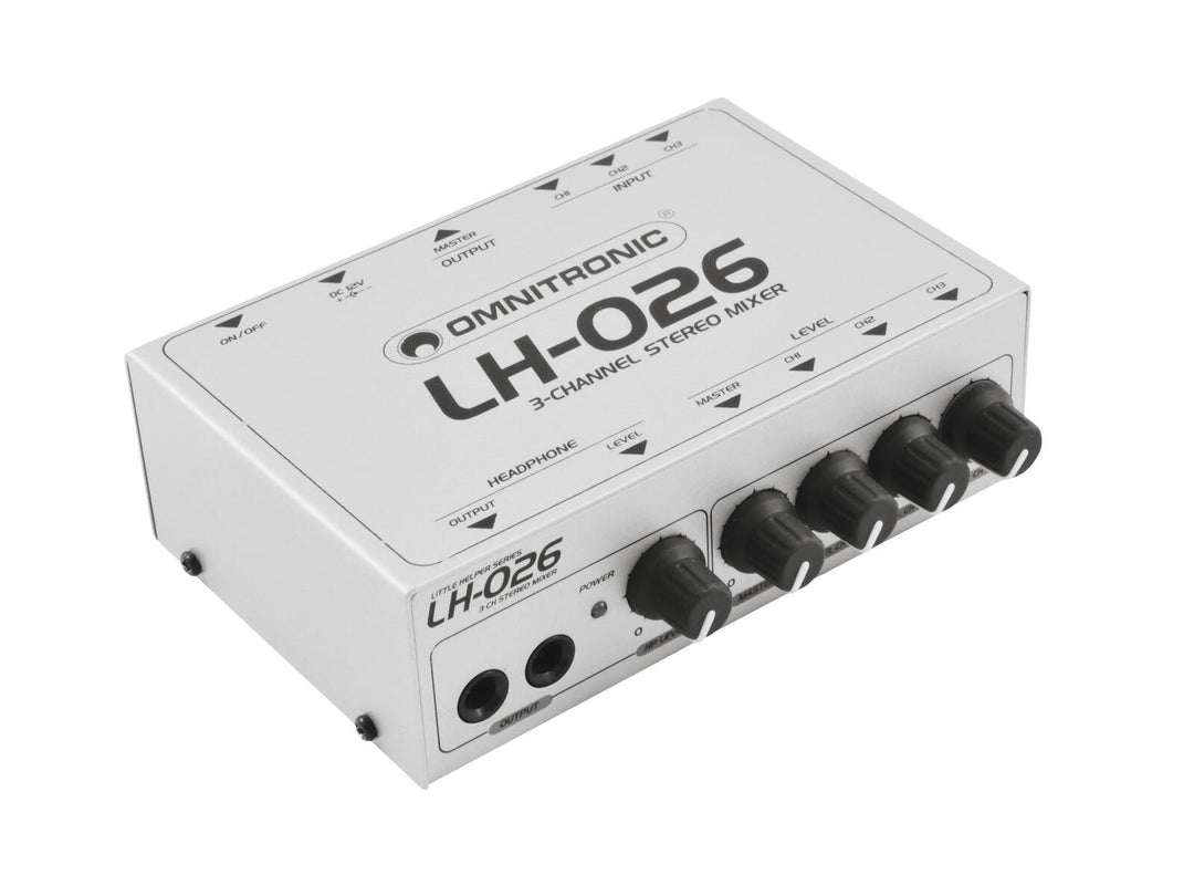 OMNITRONIC LH-026 3-kanals stereomikser