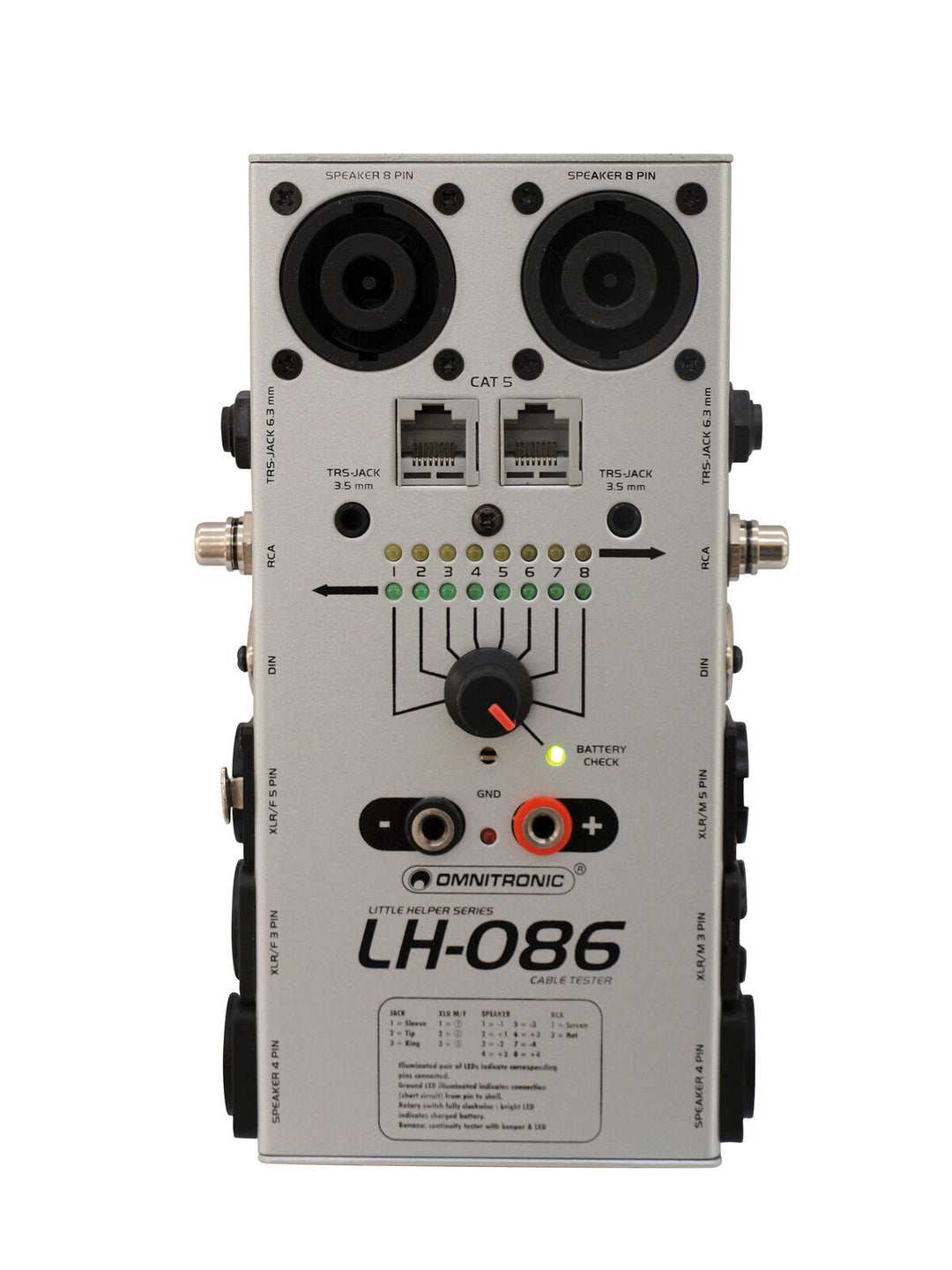 OMNITRONIC LH-086 kabeltester