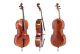 GEWA Ideale cello 1/4, satt opp med massarandubabue og etui