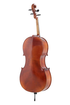 GEWA Ideale cello 4/4, satt opp med massarandubabue og veske