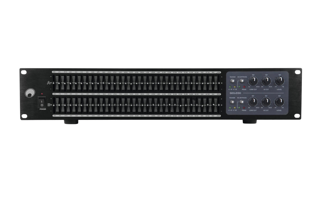 OMNITRONIC GEQ-2310 equalizer 2x31-bånd