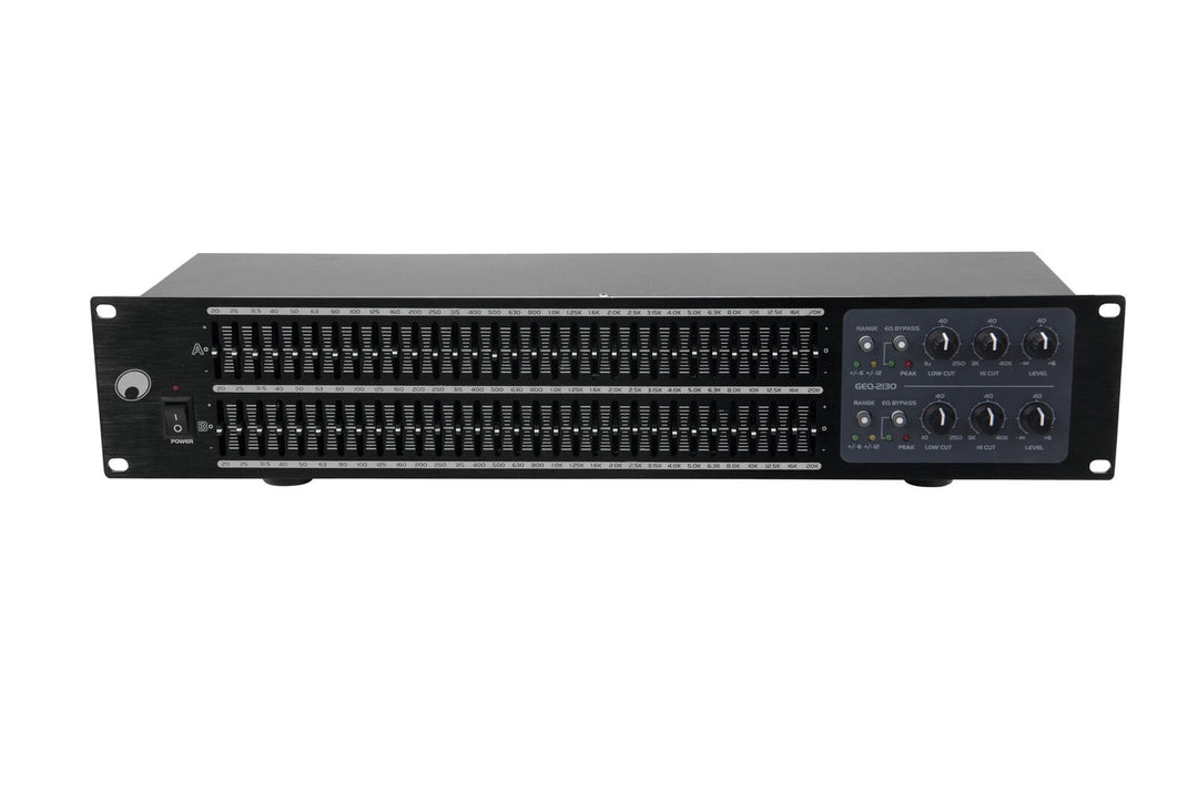 OMNITRONIC GEQ-2310 equalizer 2x31-bånd