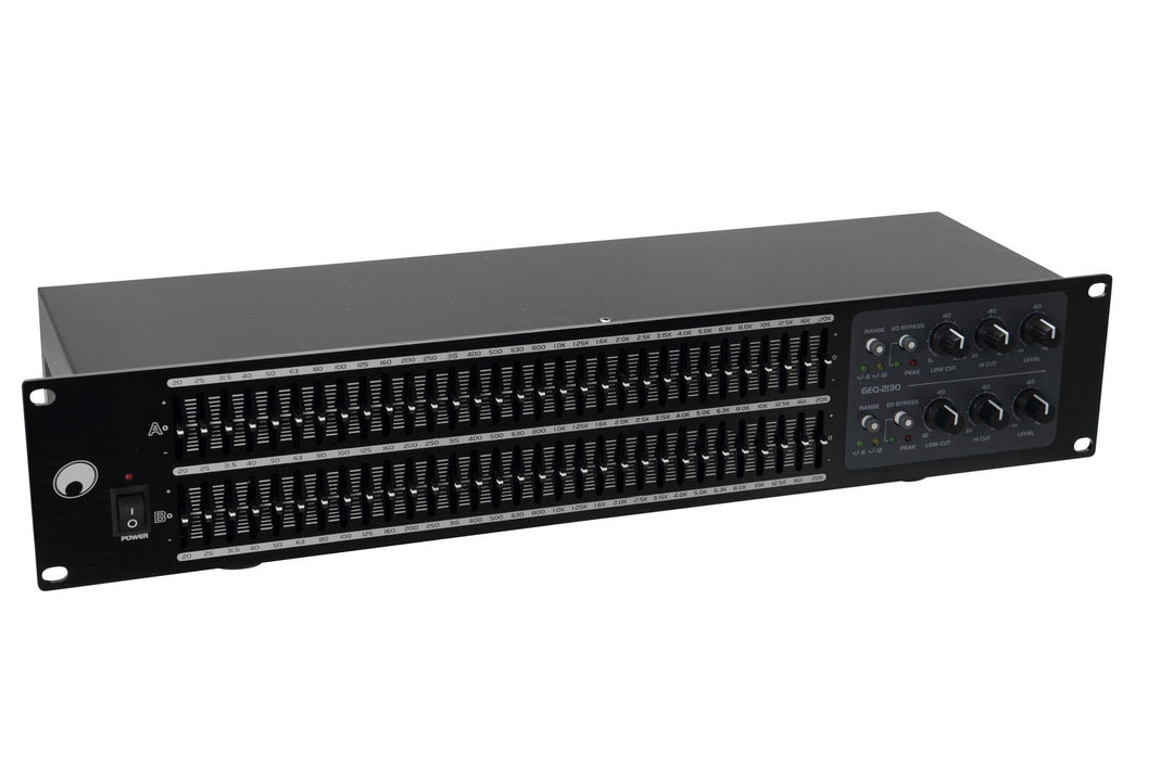 OMNITRONIC GEQ-2310 equalizer 2x31-bånd