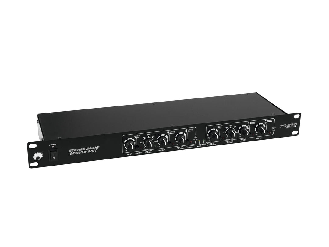 Omnitronic XO-230 Aktivt delefilter – 2-veis stereo / 3-veis mono