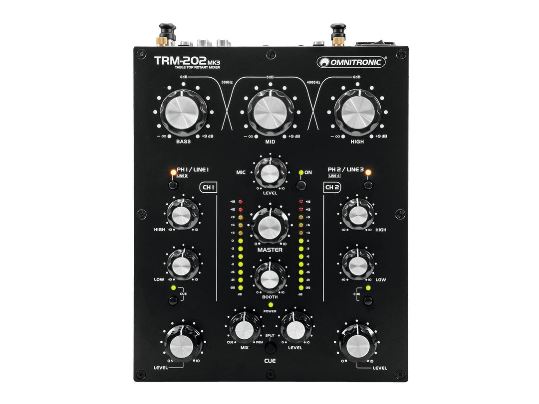 OMNITRONIC TRM-202MK3 2-kanals rotasjonsmikser