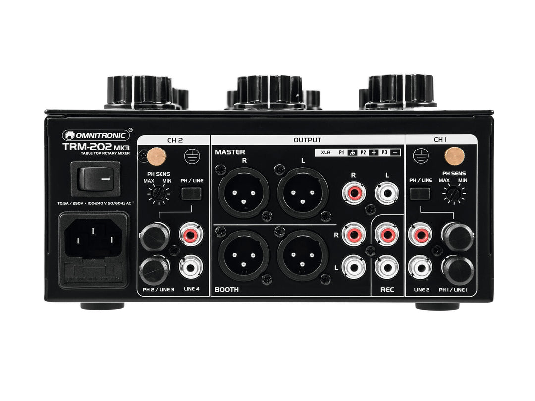 OMNITRONIC TRM-202MK3 2-kanals rotasjonsmikser
