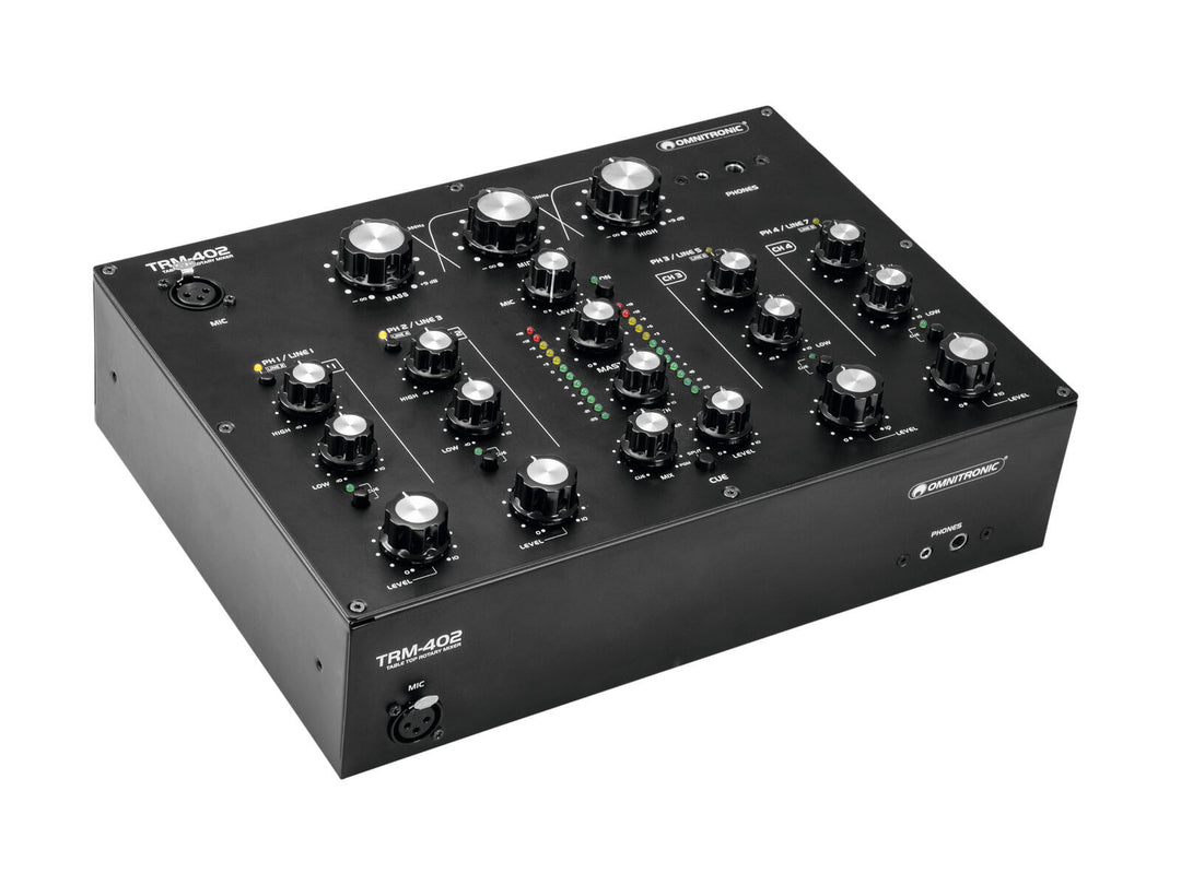 OMNITRONIC TRM-402 4-kanals dreiebordsmikser