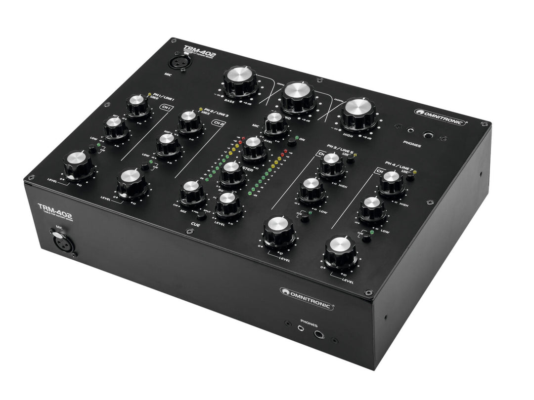 OMNITRONIC TRM-402 4-kanals dreiebordsmikser