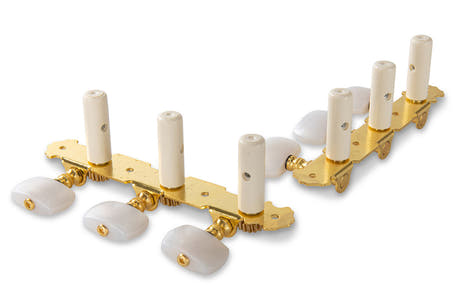 GEWA stemmeskruer klassisk Gitarer - Hvit knapp (uten lyre)