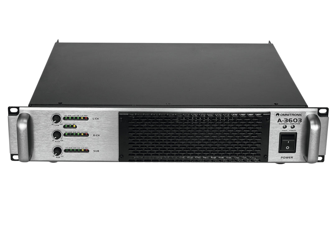 Omnitronic A-3603 Class-D 2.1 forsterker