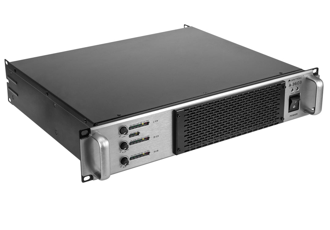 Omnitronic A-3603 Class-D 2.1 forsterker