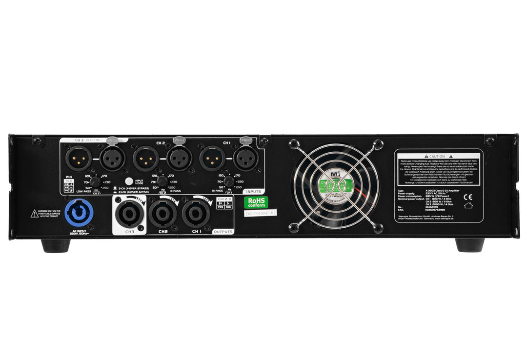 Omnitronic A-3603 Class-D 2.1 forsterker
