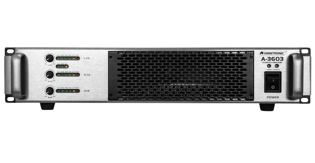 Omnitronic A-3603 Class-D 2.1 forsterker