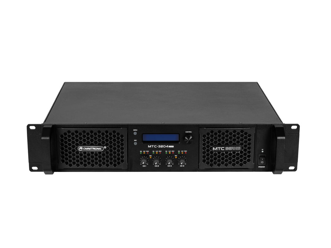 OMNITRONIC MTC-3204DSP 4-kanals forsterker med DSP
