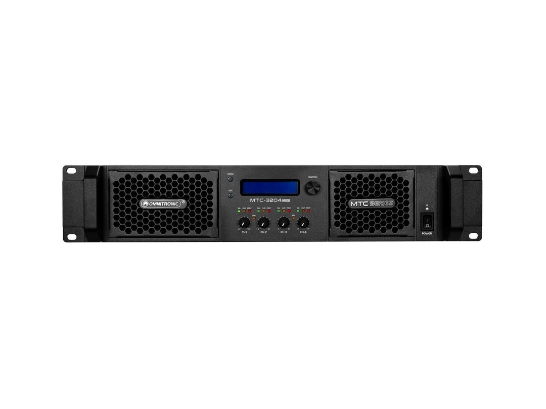 OMNITRONIC MTC-3204DSP 4-kanals forsterker med DSP
