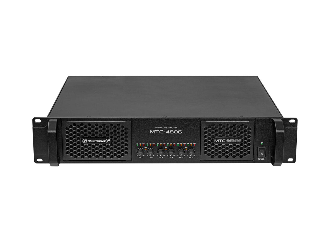 OMNITRONIC MTC-4806 6-kanals forsterker
