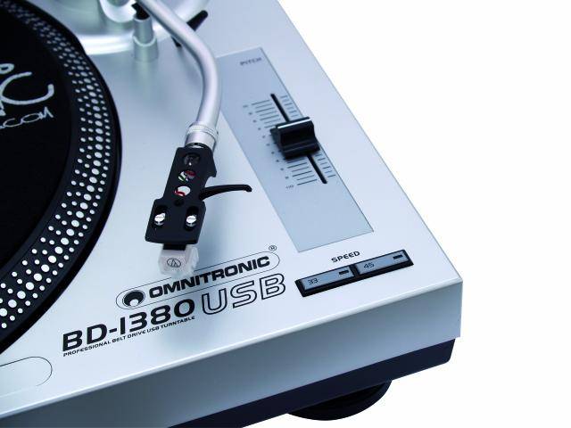 OMNITRONIC BD-1380 USB platespiller