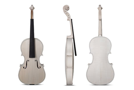 GEWA ulakkert bratsj 39,5 cm, Stradivari, vakkert flammet