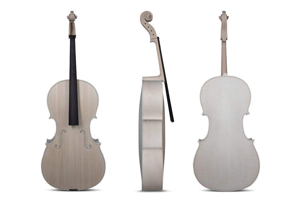 GEWA ulakkert cello 4/4, Stradivari Gore-Booth, vakkert flammet