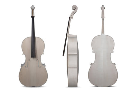 GEWA ulakkert cello 4/4 venstrehendt, Gore-Booth, vakkert flammet