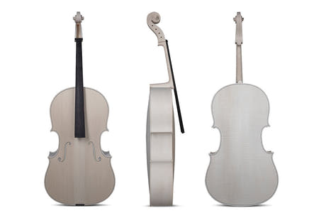 GEWA ulakkert cello 4/4, Montagnana, vakkert flammet