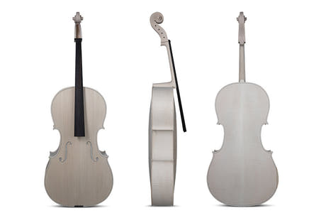 GEWA ulakkert cello 4/4, Stradivari Davidoff, bedre flammet