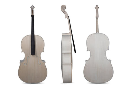 GEWA ulakkert cello 4/4, Paolo Antonio Testore, bedre flammet