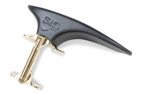 SAS hakestøtte med karbonbase, ibenholt, 32 mm høy