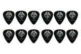 Fire & Stone Classic plektere i celluloid, 0,81 mm, sort, 12 stk.