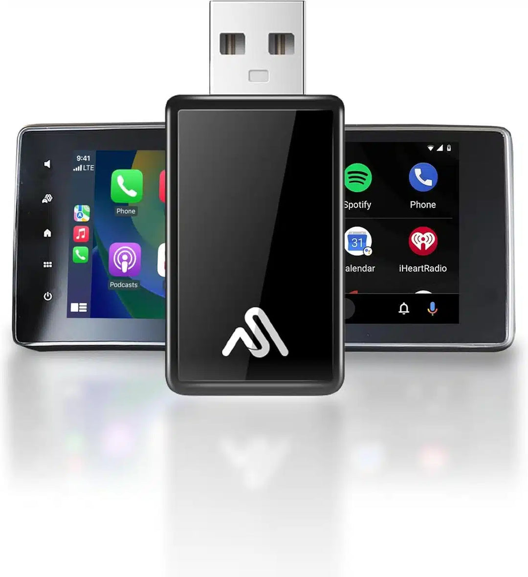Trådløs Apple CarPlay- og Android Auto-USB-adapter
