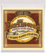 Ernie Ball 2061 Earthwood 80/20 5-strengers Banjo, Loop End