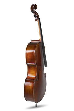 GEWA Celloer Allegro Antique - 7/8 (Spilleklar inkl. bag, Massaranduba-bue, Larsen Aurora-strenger, transportsikret)