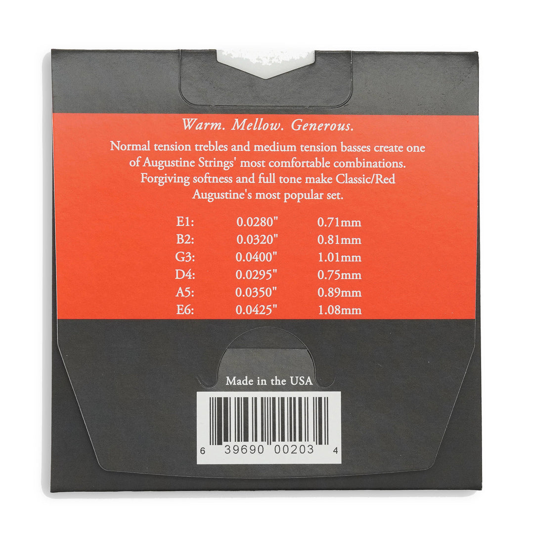 Augustine strenger for klassisk gitar Classic Label - Sett Classic Red (normal/medium)