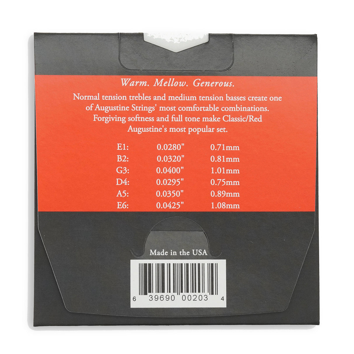 Augustine strenger for klassisk gitar Classic Label - Sett Classic Red (normal/medium)