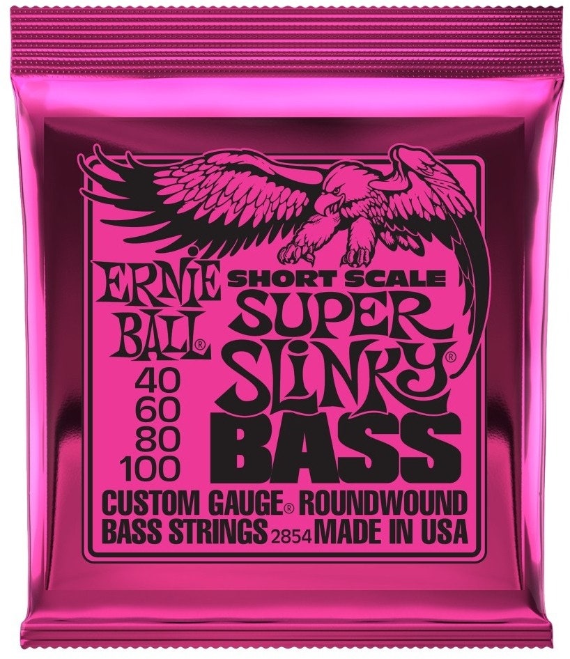 Ernie Ball 2854 Short Scale Bass Super Slinky Nickel