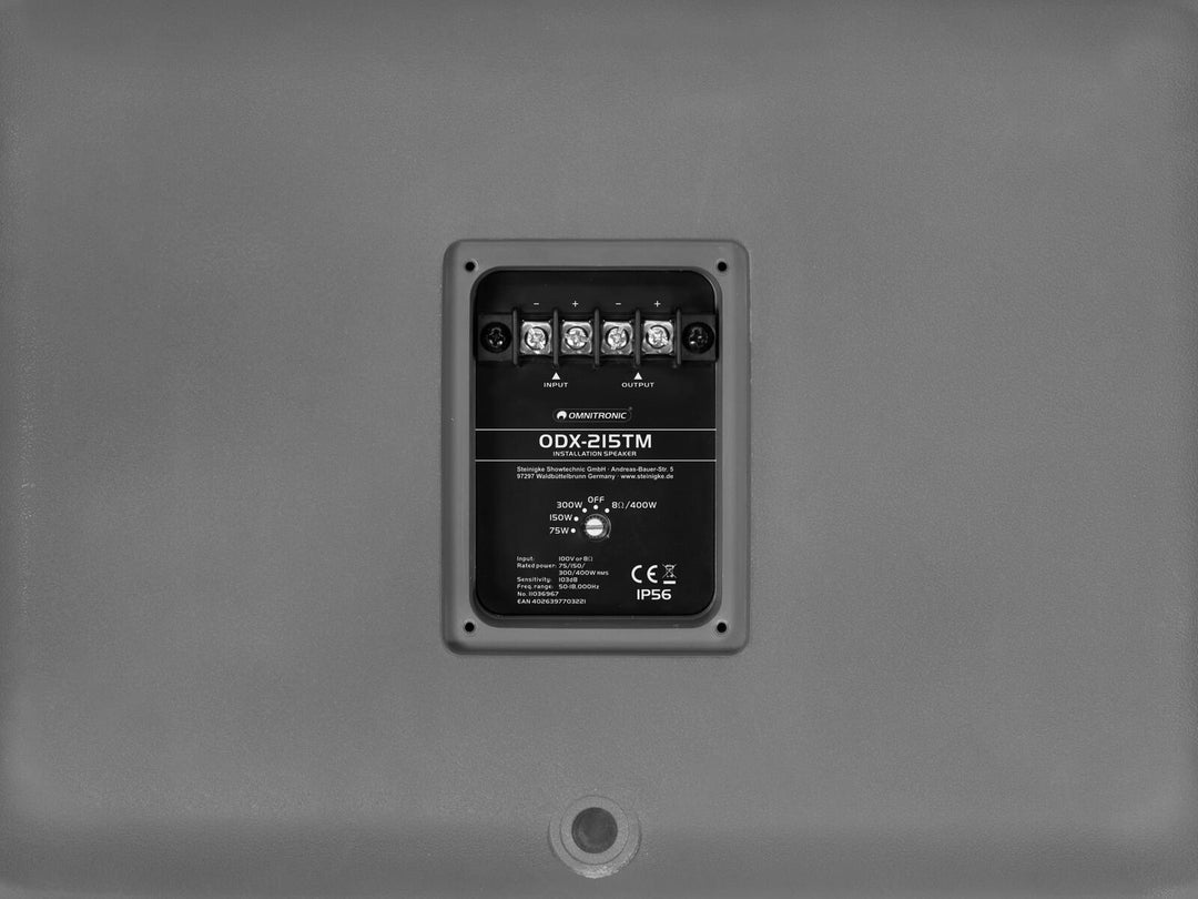 OMNITRONIC ODX-215TM Installation Speaker 100V dark grå