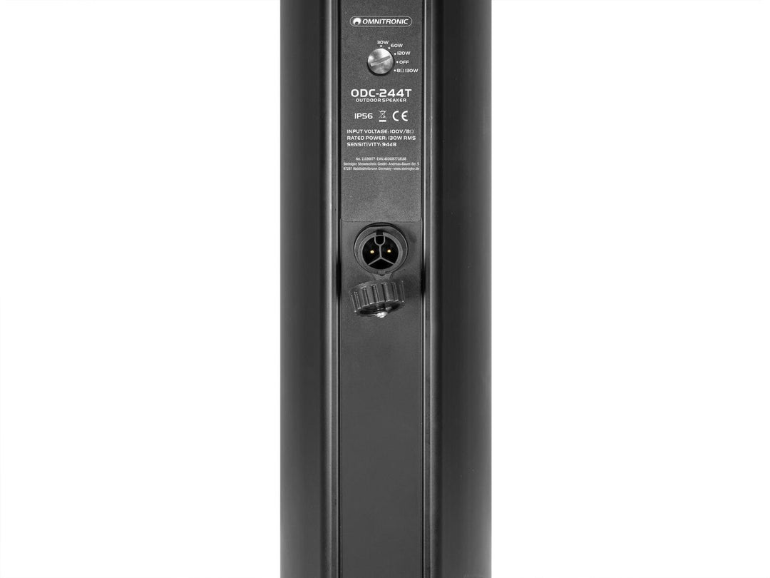 OMNITRONIC ODC-244T Utendørs søylehøyttaler svart
