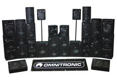 OMNITRONIC DX-1022 3-veis høyttaler 400 W