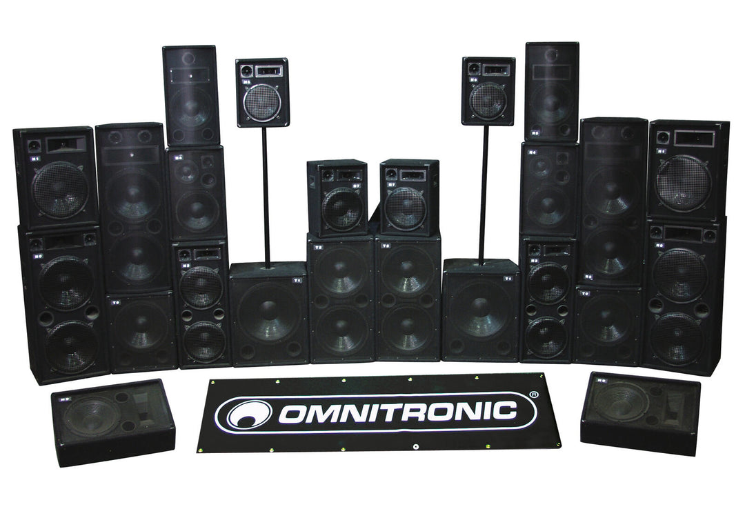 OMNITRONIC DX-1022 3-veis høyttaler 400 W
