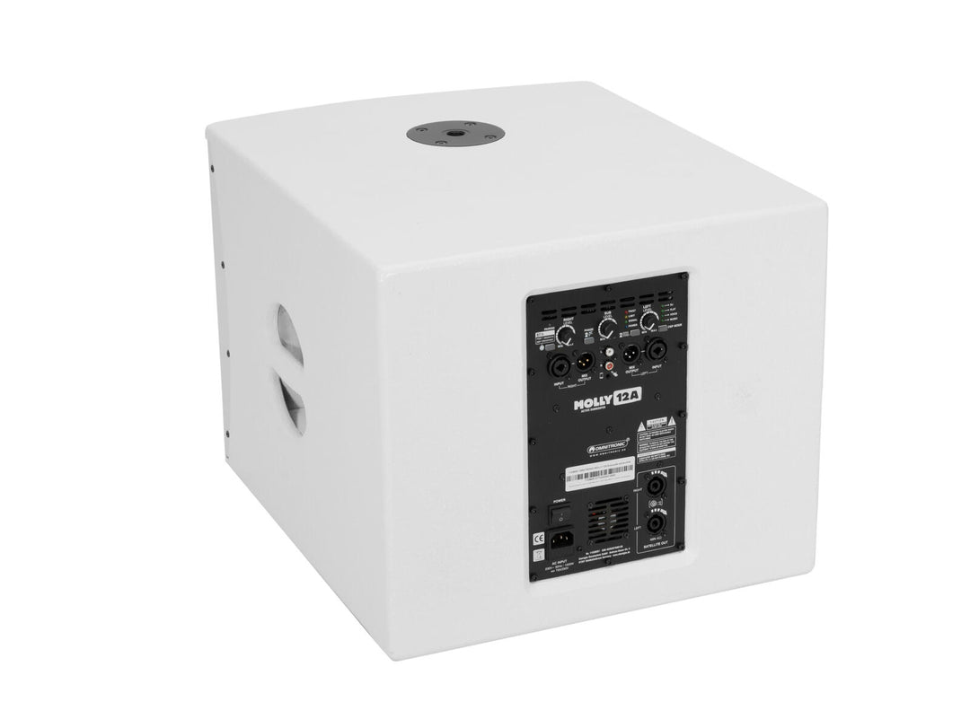 OMNITRONIC MOLLY-12A aktiv subwoofer, hvit