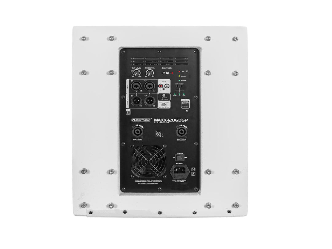OMNITRONIC MAXX-1206DSP 2.1 aktiv subwoofer 12" hvit