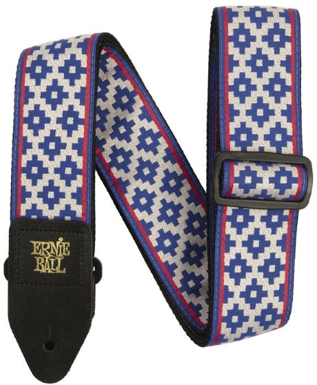 Ernie Ball Blå Crux Jacquard Stropp