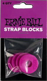 Ernie Ball 5618 Strap Blocks, lilla, 4 stk.